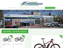 Tablet Screenshot of fahrrad-zimmermann.de